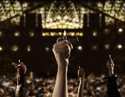 Image result for rock concert candles
