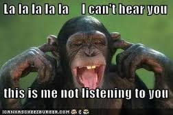 Image result for la la la la la i cant hear you