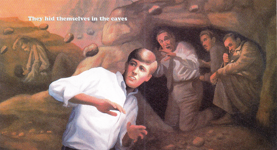 THEY HID IN THE CAVES
