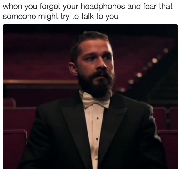 Using headphones as a weapon of defense.