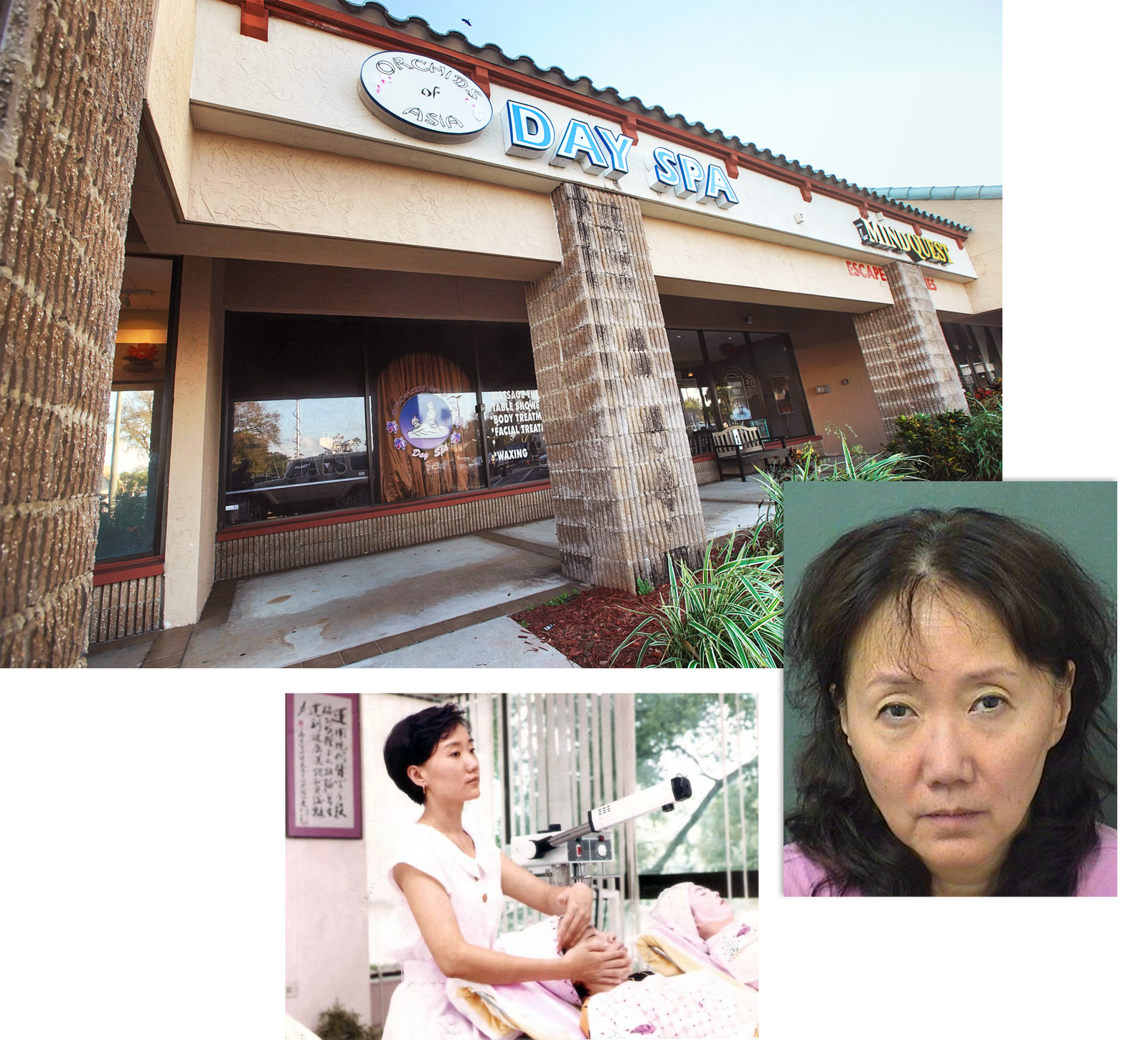 Owner and worker from Orchids of Asia Day Spa where Robert Kraft visited