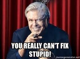 you really can't fix stupid! - Ron White Profiling is wrong. | Meme  Generator