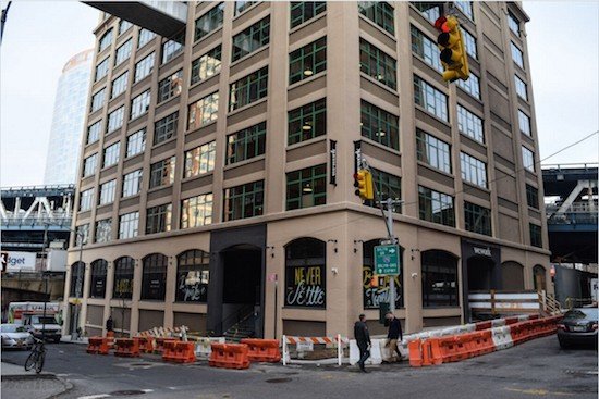 Welcome to 81 Prospect St., one of two DUMBO buildings housing a new WeWork facility. Eagle photos by Rob Abruzzese