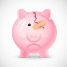Broken piggy bank Stock Vectors, Royalty Free Broken piggy bank ...