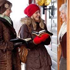 Image result for jehovahs witness women preaching