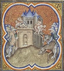 Nebuchadnezzar camp outside Jerusalem. Famine in the city.jpg