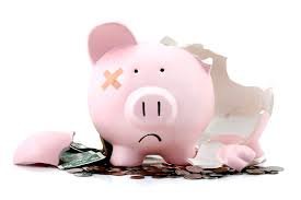 Image result for broken piggy bank