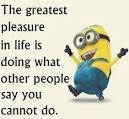 Image result for funny minion quotes about life