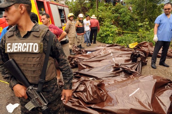 14 dead and 55 injured in Honduras bus crash