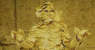 Image result for bruce almighty morgan freeman post it notes