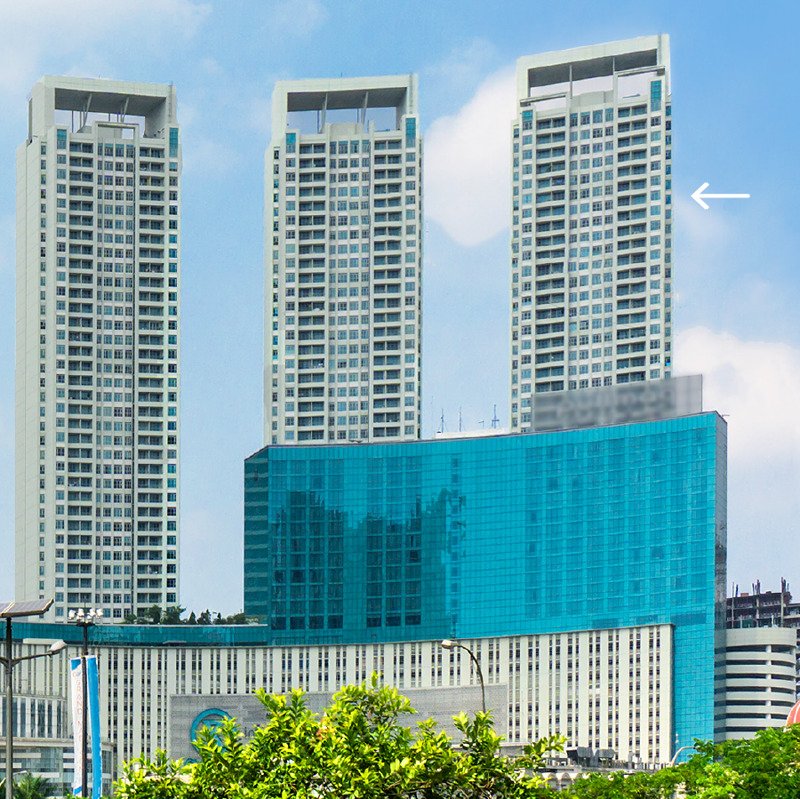 An apartment tower in Jakarta, 12 floors of which serve as the residence for Bethelites
