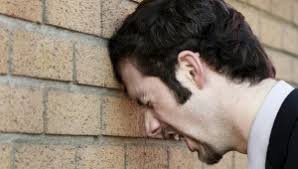 Image result for banking head against wall