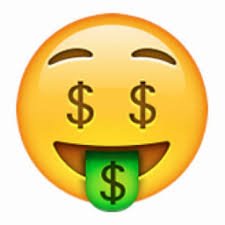 Image result for money face emoji