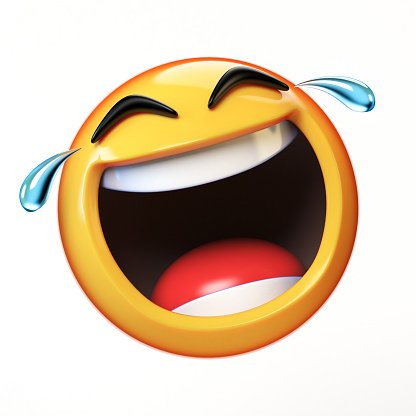 Lol Emoji Isolated On White Background Laughing Face Emoticon 3d Rendering  Stock Photo - Download Image Now - iStock