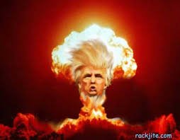 Image result for Trump finger on button