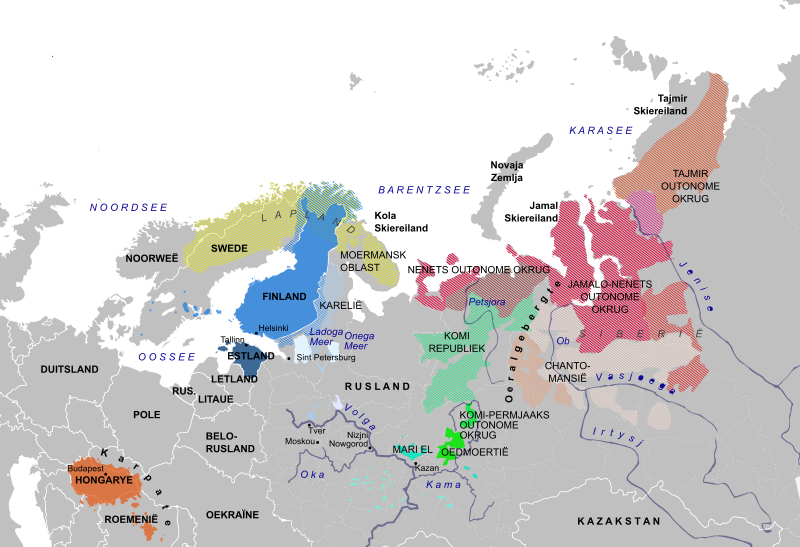 Uralic distribution
