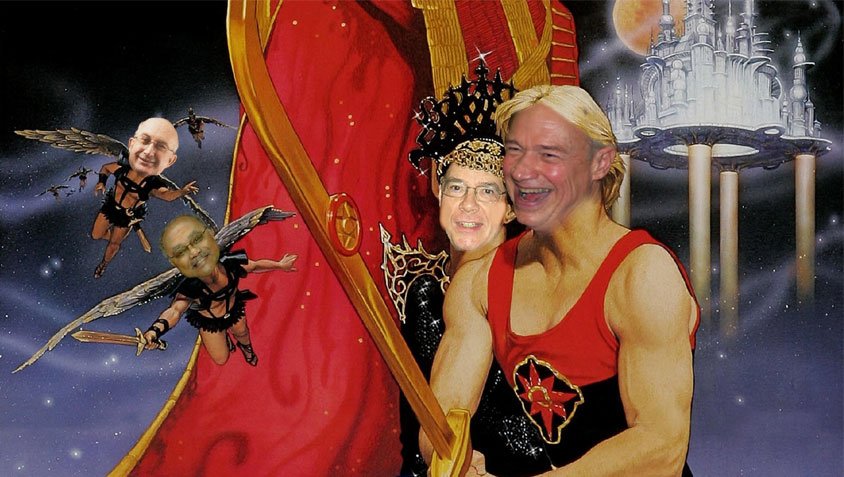 Watchtower Jehovah's Witnesses Governing Body will save every one of us Flash Gordon style Stephen Lett David Splane Guy Pierce Gerrit Loesch Mark Sanderson Samuel Herd Anthony Morris III Geoffry Jackson
