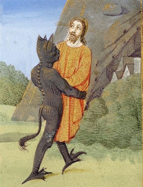 discarding images - devil bearing Jesus (Matthew 4:8 'the devil taketh ...