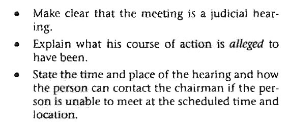 Judicial hearing invitation