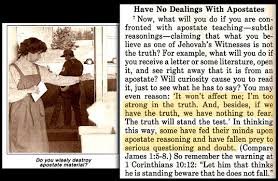 Image result for apostate literature jehovah's witnesses