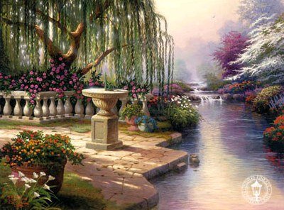 Willow Tree Waterfall Blossoms