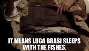 YARN | It means Luca Brasi sleeps with the fishes. | The Godfather (1972) |  Video clips by quotes | 0e3a895a | 紗
