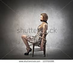 Image result for woman tied to chair