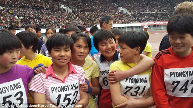 Local entrants to the Pyongyang marathon were joined this year by hundreds of runners from across the world