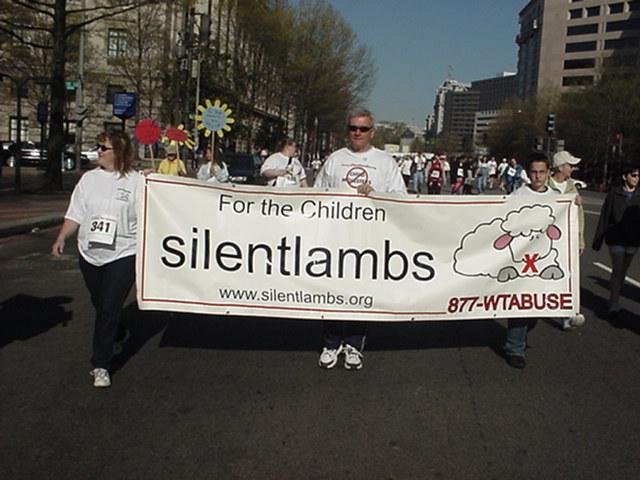 The banner was a great addition to the Race to Stop the Silence