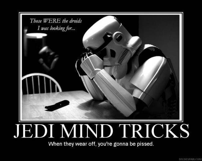 storm trooper victim of jedi mind trick