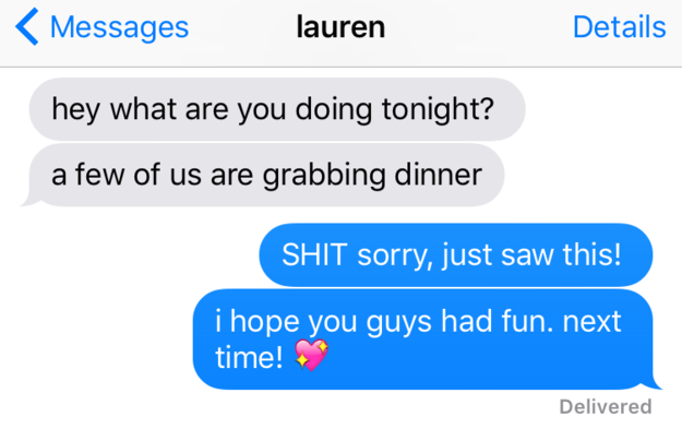 Seeing texts at the most convenient time.