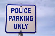 Image result for police parking only sign