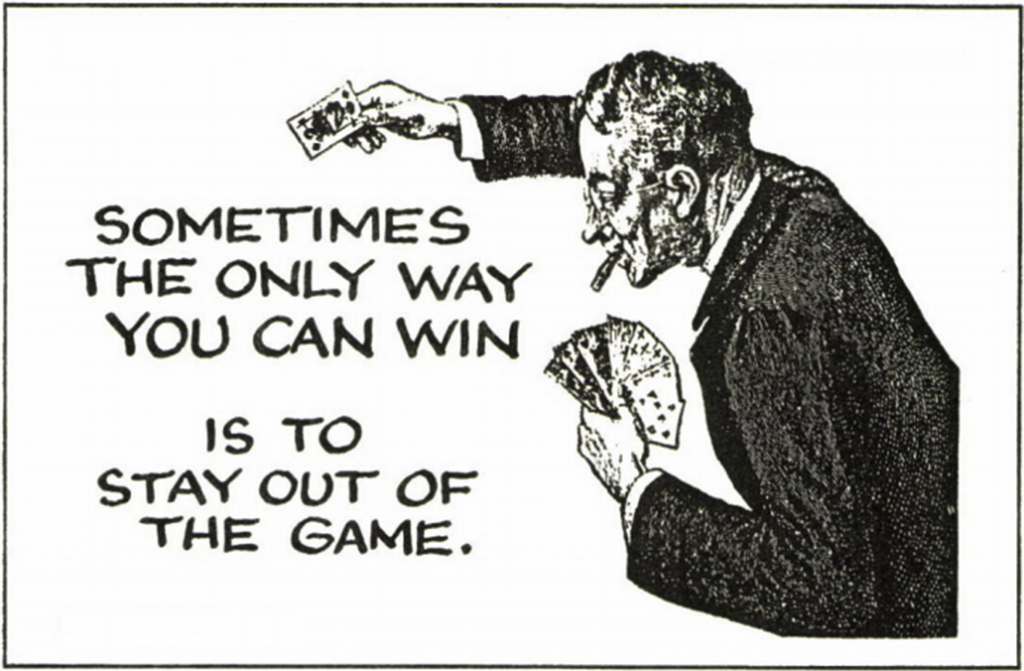 stay out of the game