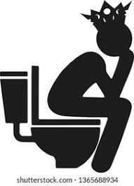Vector Prince King Sitting On Toilet ...