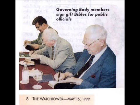 Debating (Doncaster) Jehovah's Witness 1,888: Governing Body signing ...