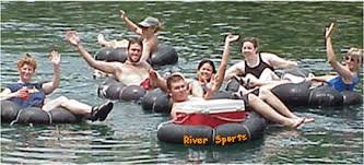 Image result for People floating on inner tubes gif