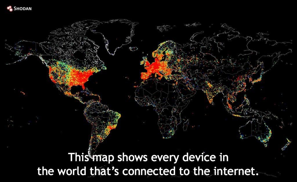 Every device in the world that's connected to the Internet