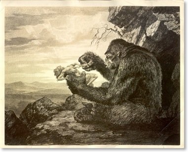 Image result for photo of the girl in the hairy paw KING KONG and FAY WRAY
