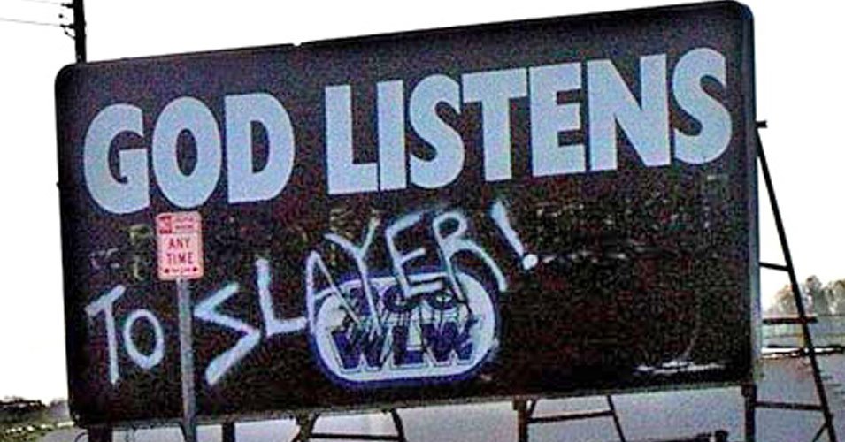 Image result for god listens to slayer