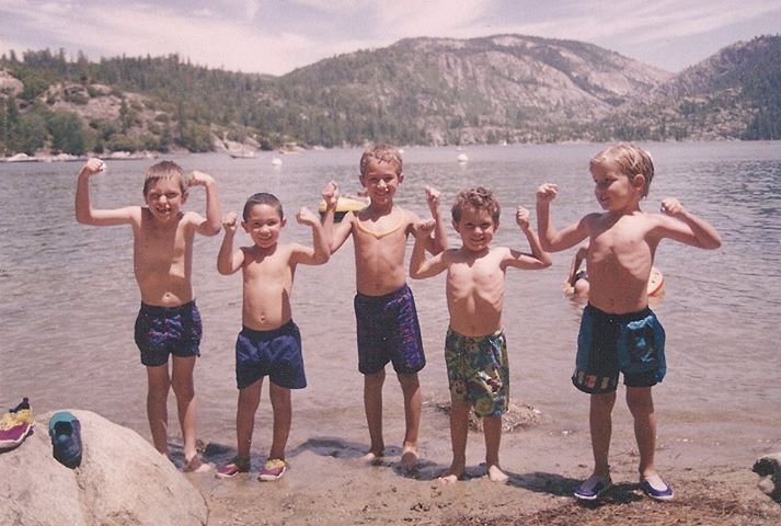 Photo: My grandsons and nephew when you kids were so young