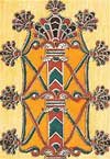 palm & floral motif
