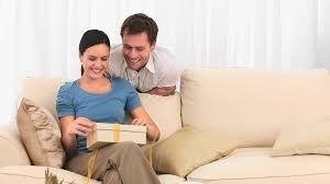 Image result for wife opening present