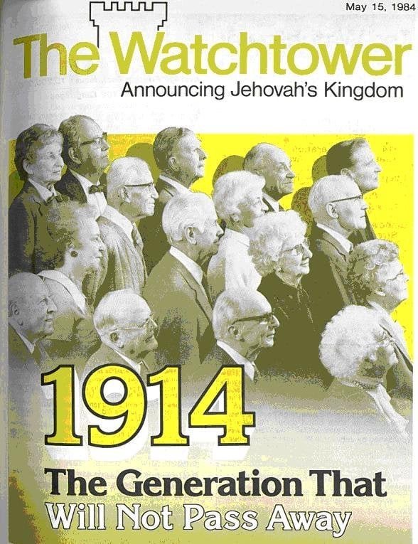 Watchtower from May 15th 1984 - the "1914 The generation that will not ...