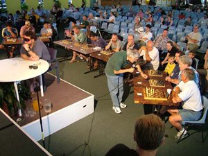 Dr Jonathan Sarfati playing blindfold chess