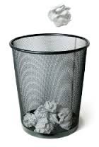 Image result for letter in waste paper basket