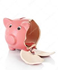 Broken piggy bank — Stock Photo © belchonock #103084652