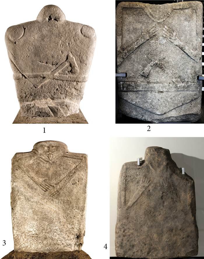 Yamnaya stone engravings from the 3rd millennium B.C. found in northeast Bulgaria. 