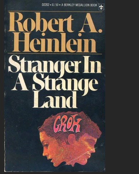 May be an image of text that says 'D2202 BERKLEY MEDALLION BOOK Robert Heinlein StrangerIn A Sag GROX'