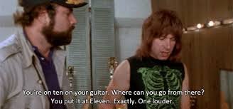 Image result for spinal tap volume 11 gif