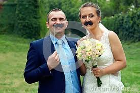 Image result for goofy wedding couples